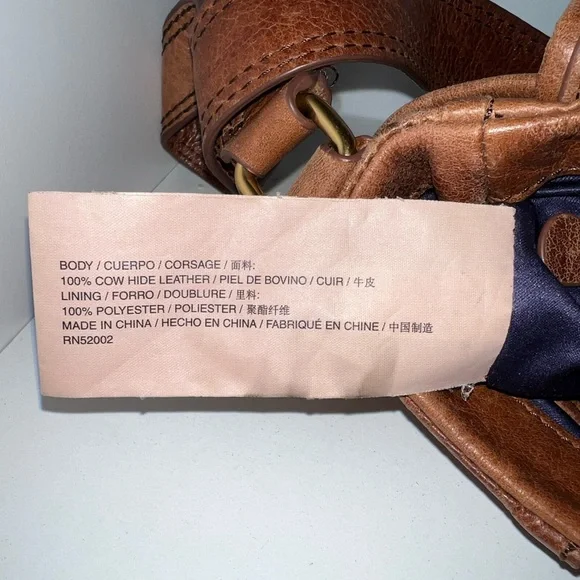 VINTAGE Juicy Couture Y2K Brown Leather Shoulder Bag Purse - Picture 7 of 8